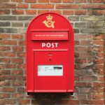 Danish red postbox